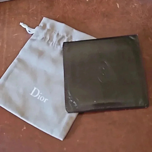 Dior Other - Christian Dior Brown Leather Bifold Wallet Vintage Made in Hong Kong w/ dust bag